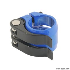 Nimbus Double Quick Clamp 28.6mm - Blue Seat Post Clamps