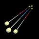 Firetoys Fibre 3 Monkey Fist Contact Fire Staff - 130/150cm Props Juggling & Spinning