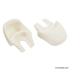 Kris Holm Solid Saddle Handle - White Saddles and Accessories
